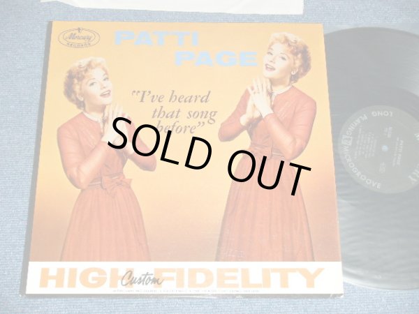 画像1: PATTI PAGE   - I'VE HEARD THAT SONG BEFORE ( Ex++,Ex/Ex+ )  / 1959 US AMERICA ORIGINAL MONO Used LP 