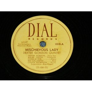 画像: DEXTER GORDON - MISCHIEVOUS LADY  / US ORIGINAL Used 78rpm SP 