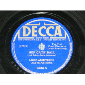 画像: LOUIS ARMSTRONG -  HEP CATS' BALL ( Vocal )  / US ORIGINAL Used 78rpm SP 