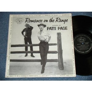 画像: PATTI PAGE -  ROMANCE ON THE RANGE  ( Ex+/Ex++ Looks*Ex)   /1955 US AMERICA  ORIGINAL 1st Press "CUSTOM HIGH FIDELITT credit on Front Cover" "BLACK with SILVER Print Label"  MONO Used LP
