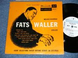 画像: FATS WALLER - REDISCOVERED FATS WALLER PIANO SOLOS ( Ex++/Ex+++,Ex++)  / 1953  US AMERICA ORIGINAL MONO Used 10" LP 