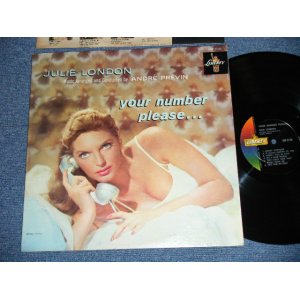 画像: JULIE LONDON - YOUR NUMBER PLEASE (Ex+++/MINT-). / 1960 Version US AMERICA ORIGINAL 2nd Press "COLOR LIBERTY on LEFT  Labei" MONO Used LP