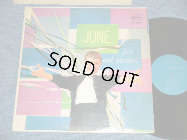 画像1: JUNE CHRISTY -  FAIR AND WARMER!  ( Ex-/Ex+++) / 1957 US AMERICA ORIGINAL "1st Press TURQUOISE Label"  MONO Used LP 