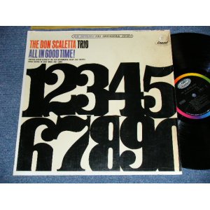 画像: The DON SCALETTA TRIO - ALL IN GOOD TIME!  ( MINT-/MINT- )  / 1965 US AMERICA ORIGINAL "BLACK with RAINBOW CAPITOL Logo at TOP Label" STEREO Used LP  