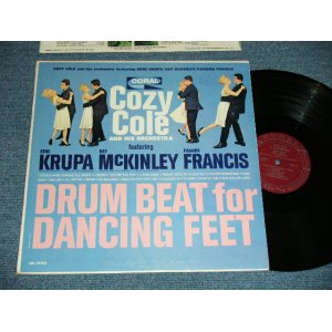 画像: COZY COLE feat. GENE KRUPA, RAY McKINLEY, PANAMA FRANCIS   DRUM BEAT FOR DANCING FEET ( Ex++/Ex+++) / 1962 US AMERICA ORIGINAL Used  LP