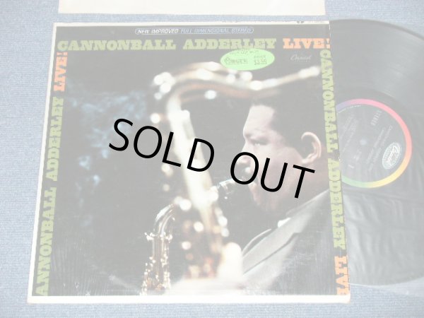 画像1: CANNONBALL ADDERLEY  - LIVE  ( Ex+++/MINT- )  / 1965 US AMERICA ORIGINAL "BLACK with RAINBOW and 'CAPITOL' Logo on TOP" Label  STEREO  Used LP 