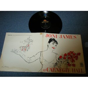 画像: JONI JAMES - AT CARNEGIE HALL ( Ex+/Ex++ Looks: Ex+ )  / 1959 US AMERICA ORIGINAL 1st Press "Black Label"  MONO Used LP