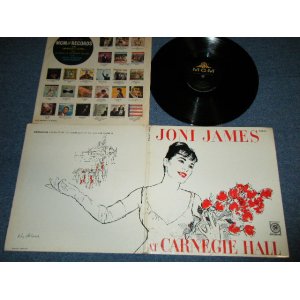 画像: JONI JAMES - AT CARNEGIE HALL ( Ex+++/Ex+++ Looks: Ex++ )  / 1959 US AMERICA ORIGINAL 1st Press "Black Label"  MONO Used LP
