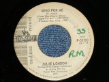 画像: JULIE LONDON - SEND FOR ME  : EVENIN' ( VG+++/VG+++)  / 1961 US AMERICA ORIGINAL "AUDITION Label PROMO" Used 7"45 Single 