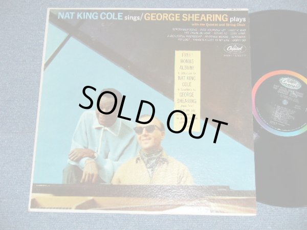 画像1: NAT KING COLE GEORGE SHEARING  - NAT KING COLE sings /GEORGE SHEARING plays  (Ex++/Ex++) / 1963 US AMERICA ORIGINAL 2nd Press "BLACK with RAINBOW Band with CAPITOL Logo on TOP Label"  MONO  Used LP