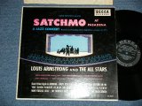 画像: LOUIS ARMSTRONG and The ALL STARS - SATCHMO AT PASADENA  ( Ex++/Ex++ Looks:Ex+++ )  / 1954 US AMERICA 1st Press "BLACK with SILVER Print Label" MONO Used LP  