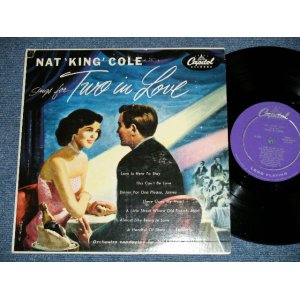 画像: NAT KING COLE - SINGS TWO IN LOVE ( Ex+/Ex++) / 1953 US AMERICA ORIGINAL  1st Press "PURPLE Label "  "1st Press WHITE CAPITOL Logo on Front Top Cove" MONO  Used 10" L