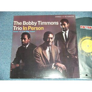 画像: The BOBBY TIMMONS TRIO - IN PERSON ( Ex+++/MINT-)）　/ 1989  US AMERICA  Reissue Used LP 