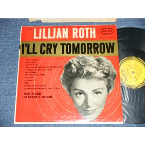 画像: LILLIAN ROTH - I'LL CRY TOMORROW ( Ex/Ex+++ : TearOFC,EDSP,Tape Seam ) / 1957 US AMERICA  MONO Used LP 
