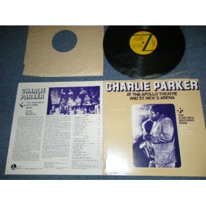 画像: CHARLIE PARKER + The STAN GETZ BROTHERS BAND - AT THE APOLLO THEATRE AND ST. NICK'S ARENA  ( Ex++/MINT- ) / 19?? US AMERICA Used  LP