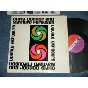 画像: CHRIS CONNOR and MAYNARD FERGUSON - DOUBLE EXPOSURE  (Ex++/Ex)  / 1961 US AMERICA ORIGINAL "RED & PLUM with WHITE FUN  Label" MONO Used  LP 