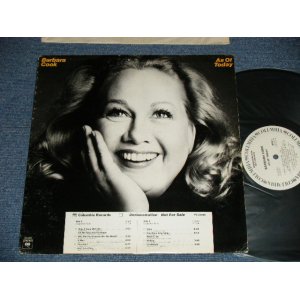 画像: BARBARA COOK - AS OF TODAY  ( Ex/Ex+++) / 1977 US AMERICA ORIGINAL  "WHITE LABEL PROMO" Used LP