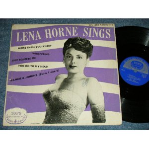画像: LENA  HORNE - LENA HORN SINGS (Ex/VG+++ EDSP, SCRATCHES)  / 195? US AMERICA ORIGINAL Used 10" LP 