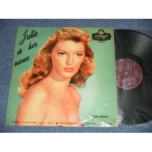画像: JULIE LONDON - JULIE IS HER NAME ( DEBUT ALBUM )  (VG+++/VG+++) / 1956 UKENGLAND ORIGINAL MONO "MAROON LABEL" Used LP  