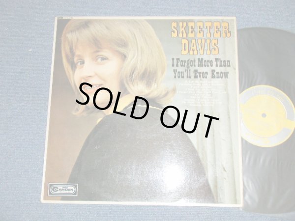 画像1: SKEETER DAVIS -I FORGOT MORE THAN YOU'LL EVER KNOW (Ex+++/MINT-)  / 1960's UK ENGLAND MONO Used LP LP 