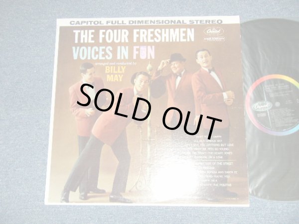 画像1: THE FOUR FRESHMEN - VOICES IN FUN(Ex+++/MINT-)   / 1961 US AMERICA ORIGINAL "BLACK with RAINBOW 'CAPITOL' Logo on LEFT  Label"  STEREO  Used  LP  