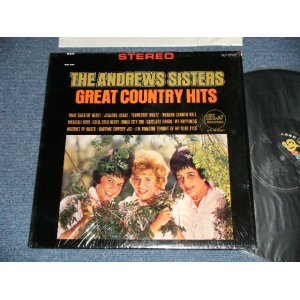 画像:  THE ANDREWS SISTERS - GREAT COUNTRY  HITS  (Ex+++/MINT-) / 1963  US ORIGINAL STEREO  Used  LP