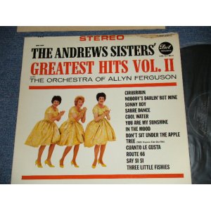 画像:  THE ANDREWS SISTERS - THE  ANDREWS SISTERS' GREATEST HITS VOL.II (Ex+/MINT-) / 1963  US ORIGINAL STEREO  Used  LP