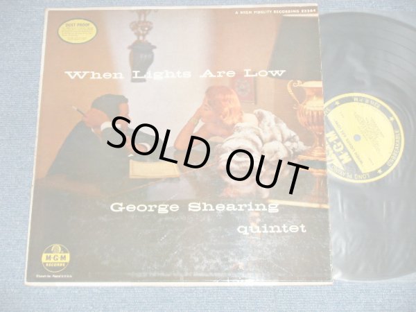 画像1: The GEORGE SHEARING Quintet - WHEN LIGHT ARE LOW (Ex+/Ex+ Looks:Ex  WOBC, EDSP, )  / 1955 US AMERICA ORIGINAL MONO Used  LP 