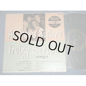 画像: The ANDREWS SISTERS - IRVING BERLIN SONGS ( Ex++/Ex, Ex+++) / 1951 US AMERICA ORIGINAL "BLAKC with GOLD PRINT Label"  MONO  Used 10" LP 