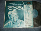 画像: JUNE CHRISTY - SOMETHING COOL (Ex++/Ex+++ A-4,B-6:Ex ) / 1955 US AMERICA ORIGINAL "1st Press 'CLOSED EYES' Cvr" 1st Press "TURQUOICE Label" MONO Used LP 