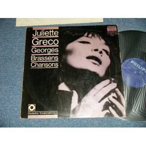画像: A) JULIETTE GRECO  : B) GEORGES BRASSENS - CHANSONS ( Ex++/Ex+++  / WEST-GERMANY ORIGINAL STEREO  Used LP 