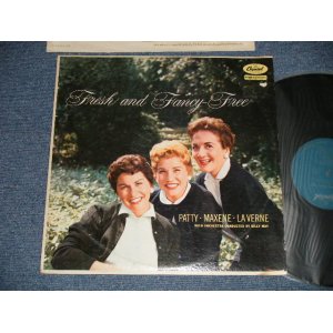 画像: PATTY MAXENE LAVERNE ( ANDREWS SISTERS ) - FRESH and FANCY - FREE (Ex/Ex+++ Tearofc, EDSP)  / 1957 US AMERICA ORIGINAL "TURQUOISE Label"  MONO Used LP