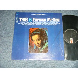 画像: CARMEN McRAE - THIS IS CARMEN McRAE  (MINT-/MINT)  /  1967 US AMERICA ORIGINAL STEREO Used LP 