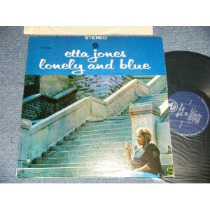 画像: ETTA JONES - LONELY AND BLUES (Ex++?MINT- BB) /  1964 US AMERICA ORIGINAL 1st press "DARK BLUE with TRIDENT LOGO ON TOP Label" STEREO  Used LP 