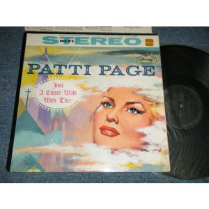 画像: PATTI PAGE - JUST A CLOSER WALK WITH THEE ( Ex+++, Ex+/Ex++ SWOBC)  /1960 US AMERICA ORIGINAL "BLACK with SILVER Print Label" STEREO Used LP