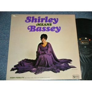 画像: SHIRLEY BASSEY -  SHIRLEY MEANS BASSEY  ( Ex++/MINT-)  / 1966 US AMERICA ORIGINAL MONO Used LP 