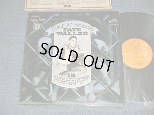 画像1: FATS WALLER - FRACTIOUS FINGERRING(PRE-WAR RECORDINGS)  (Ex+/Ex+++ EDSP) / 1967 US AMERICA ORIGINAL "ORANGE Label" Used LP  