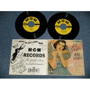 画像: JONI JAMES - LITTLE GIRL BLUE  ( Ex+/Ex++ )  / 1956 US AMERICA ORIGINAL"YELLOW LABEL" MONO Used 7"45 rpm Double EP with PICTURE SLEEVE 