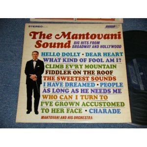 画像: MANTOVANI - THE MANTOVANI SOUND : BIG HITS FROM BROADWAY AND HOLLYWOOD (Ex++/Ex+++, Ex++ Looks:Ex+) ,/ 1965 US AMERICA ORIGINAL "BLUE with BOXED 'LONDON' Label"  STEREO Used LP