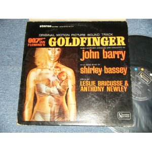 画像: 007 JAMES BOND, JOHN BARRY, SHIRLIE BASSEY - GOLDFINGER (Ex+/MINT- EDSP)  /1964 US AMERICA ORIGINAL 1st Press "BLACK with COLOR DOT on TOP, GOLD 'UNITED' WHITE 'ARTISTS' Label"  STEREO Used LP 