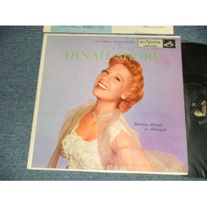 画像: DINAH SHORE - HOLDING HANDS AT MIDNIGHT (Ex+++/Ex++, Ex+++) / 1955 US AMERICA ORIGINAL 1st Press "BLACK with SILVER Print LongPlay at Bottom Label" MONO Used LP 