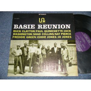 画像: Buck Clayton / Shad Collins / Freddie Greene / Eddie Jones / Jo Jones / Walter Page / Nat Pierce / Paul Quinichette / Jack Washington - Basie Reunions (Ex++/Ex+++ EDSP)  / 1963 Version US AMERICA REISSUE Used LP 