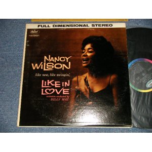 画像: NANCY WILSON  - LIKE IN LOVE (Ex+/Ex+++ Looks:Ex++) / 1962-3 Version US AMERICA 2nd Press "BLACK with RAINBOW CAPITOL Logo on TOP Label" STEREO Used  LP