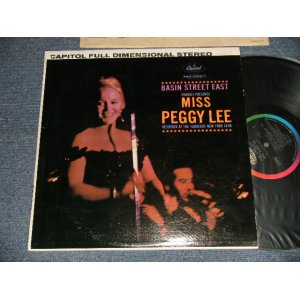 画像: PEGGY LEE -BASIN STREET EAST (Ex+++/MINT-) / 1962 Version US AMERICA 2nd Press "BLACK With RAINBOW 'CAPITOL' Logo on TOP  Label" STEREO Used LP 