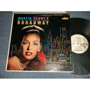 画像: MARTIN DENNY - EXOTIC SOUNDS VISIT BROADWAY (With FLYER!)  (Ex++/Ex++ EDSP) / 1960 US AMERICA ORIGINAL "WHITE LABEL PROMO" STEREO Used LP  