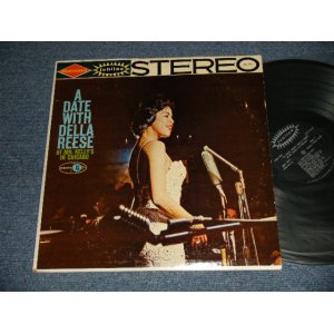 画像: DELLA REESE - A DATE WITH DELLA REESE ( Ex+/VG+++ Looks:Ex++  / 1959 Version US AMERICA ORIGINAL "ALL BLACK with SILVER Print Label" STEREO Used LP 