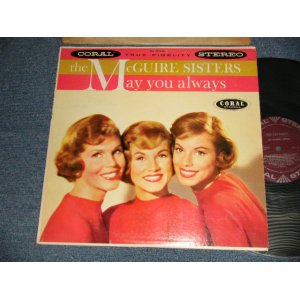 画像: THE McGUIRE SISTERS - MAY YOU ALWAYS (Ex+++/MINT-) /1959 US AMERICA ORIGINAL "MAROON Label" STEREO Used LP