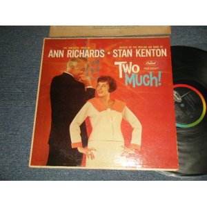 画像: ANN RICHARDS & STAN KENTON - TWO MUCH!  (Ex++/Ex++ B-5:Ex) / 1960 US AMERICA ORIGINAL 1st Press "BLACK with RAINBOW Logo on Left Label" MONO  Used LP