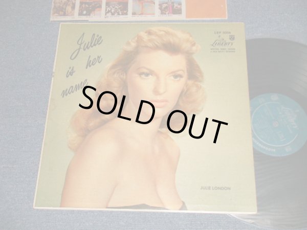 画像1: JULIE LONDON - JULIE IS HER NAME (DEBUT ALBUM) (Matrix #A)LRP-3006-B-D9 B)LRP-3006-A-D7) (Ex++, Ex/Ex++ A-1:VG++) /1956 US AMERICA ORIGINAL MONO "1st Press LIBERTY Credit Front Cover" "1st Press Glossy Jcket " "2nd Press BACK Cover" "1st PRESS Turquoise Color LABEL" Used LP  