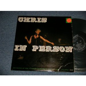 画像: CHRIS CONNOR - CHRIS IN PERSON (Ex/Ex++ B-3,5:VG++) / 1960 US AMERICA ORIGINAL 1st Press "BLACK with SILVER Print Label" MONO Used LP 